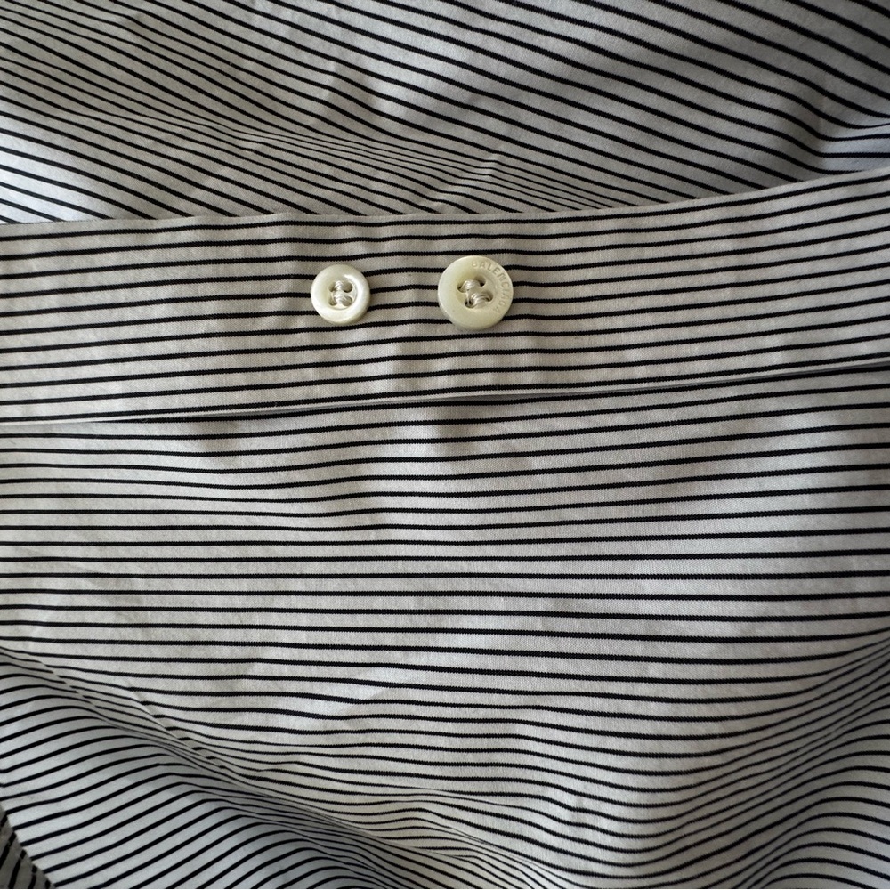 Balenciaga Monochrome Striped Button Down Shirt oversized - Picture 10 of 12